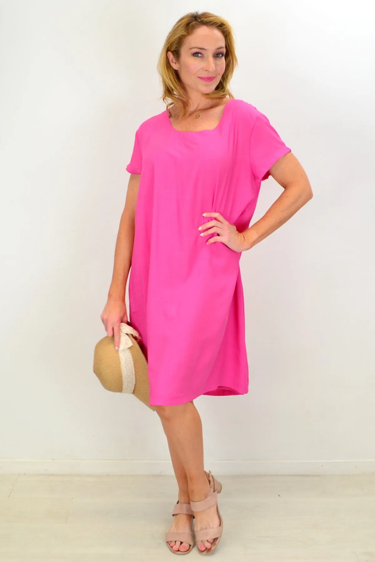 Pretty Pink Tunic Slip Dress