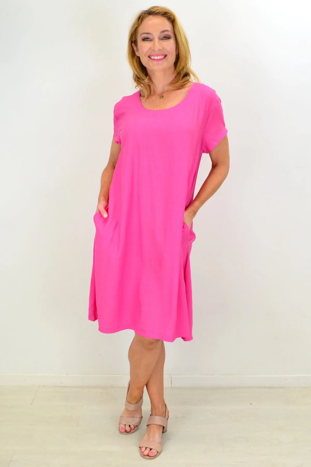 Pretty Pink Tunic Slip Dress