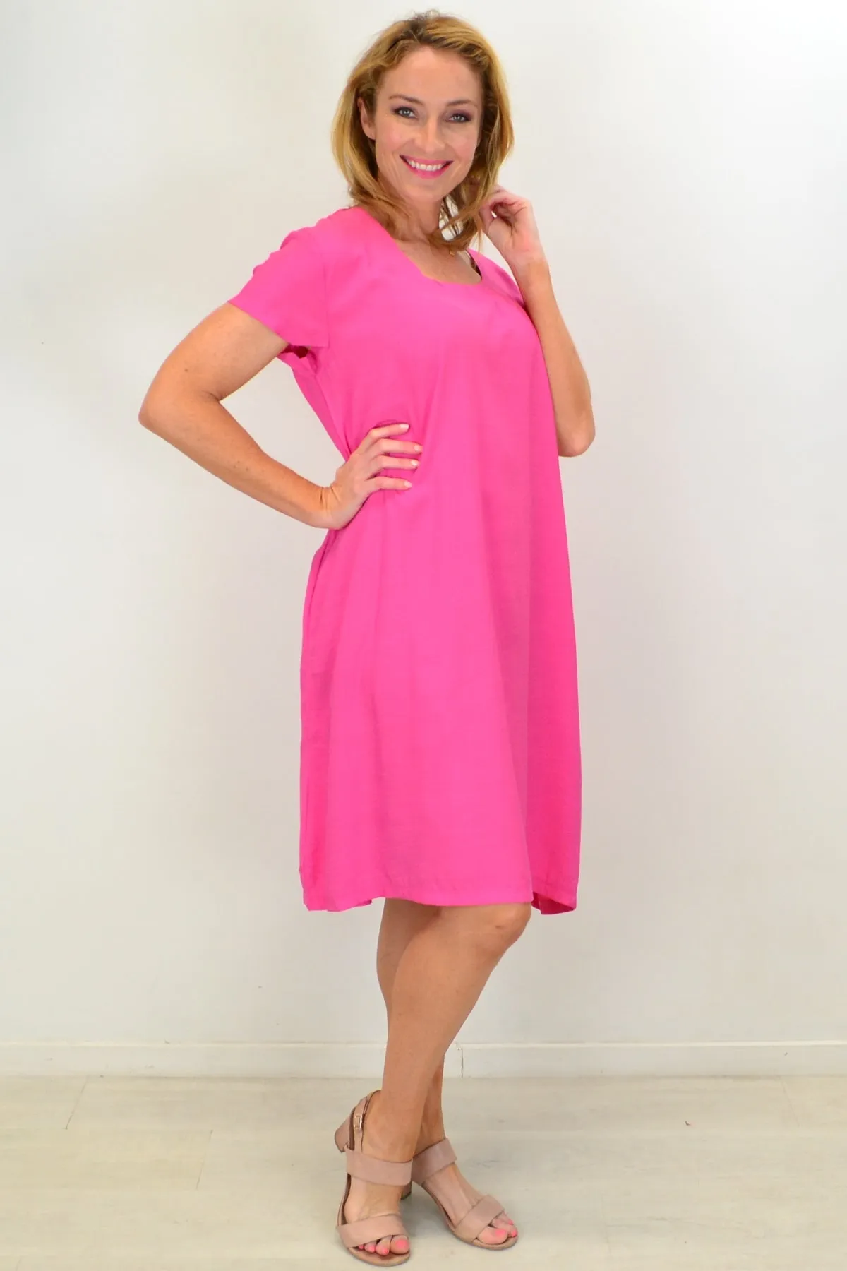 Pretty Pink Tunic Slip Dress