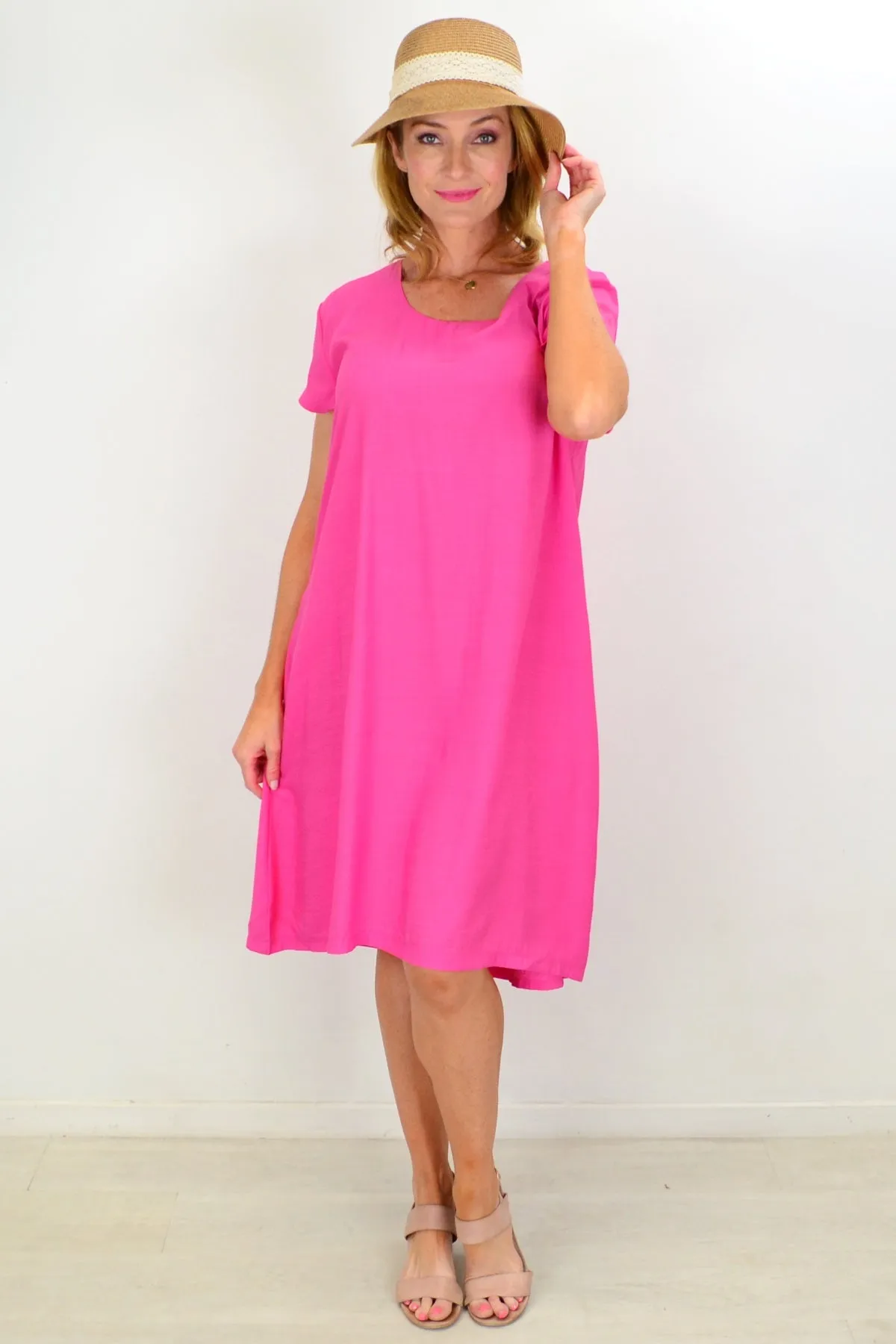 Pretty Pink Tunic Slip Dress