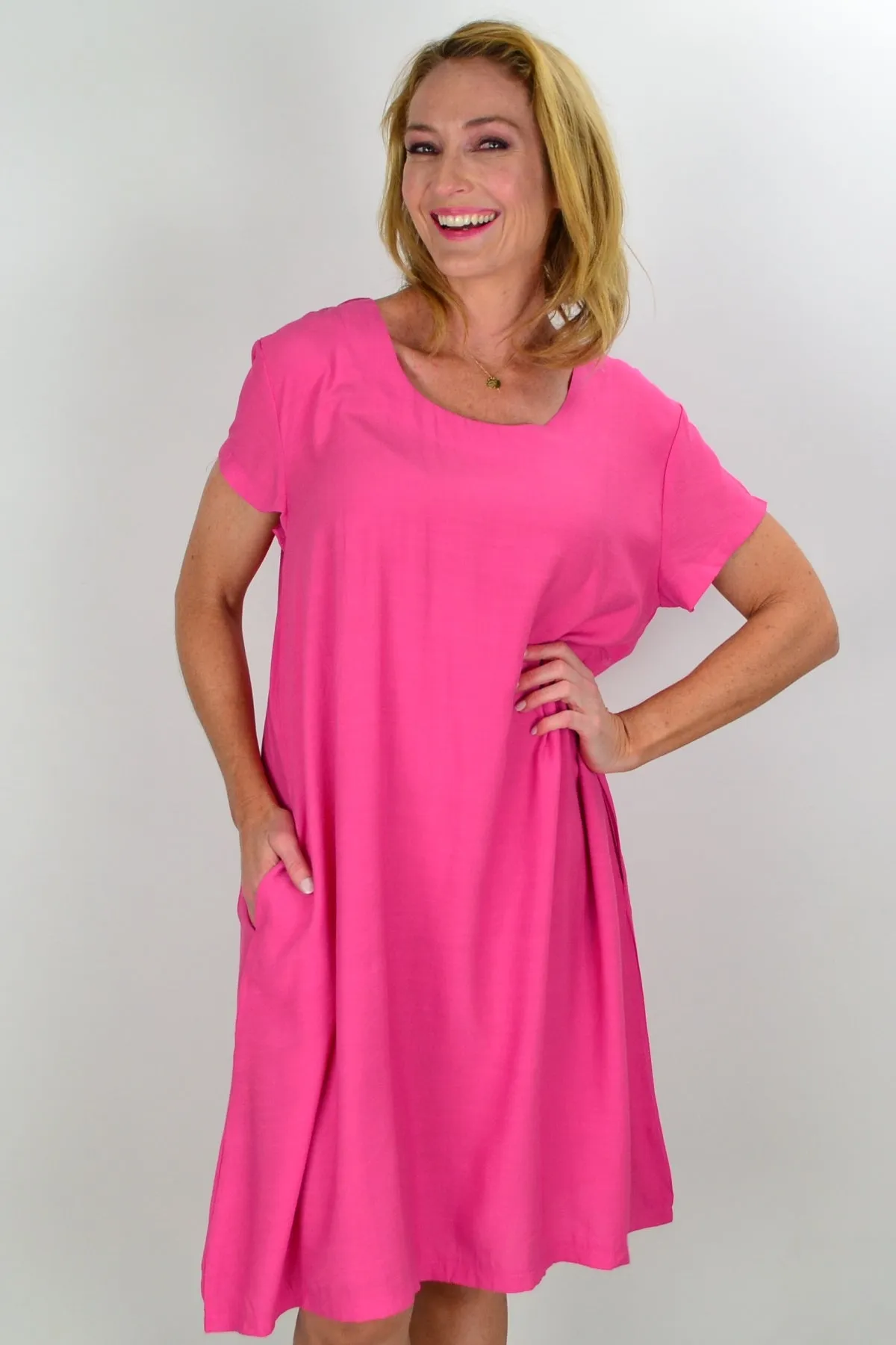 Pretty Pink Tunic Slip Dress