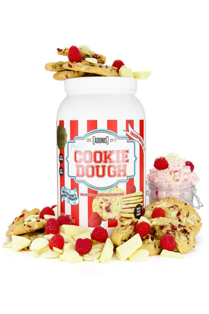 PROTEIN COOKIE DOUGH (Casein Protein) – White Choc Berry