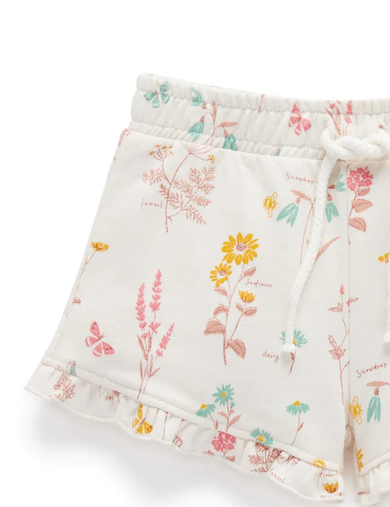 Purebaby Pull On Shorts - Herb Print