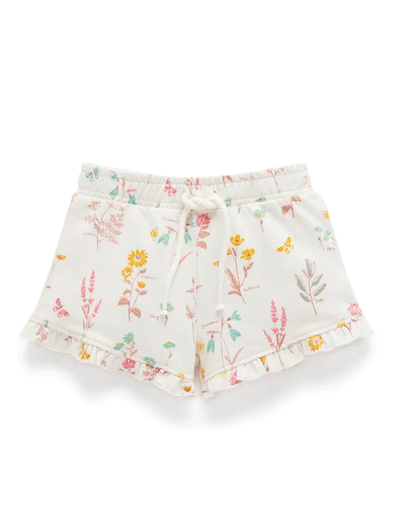 Purebaby Pull On Shorts - Herb Print