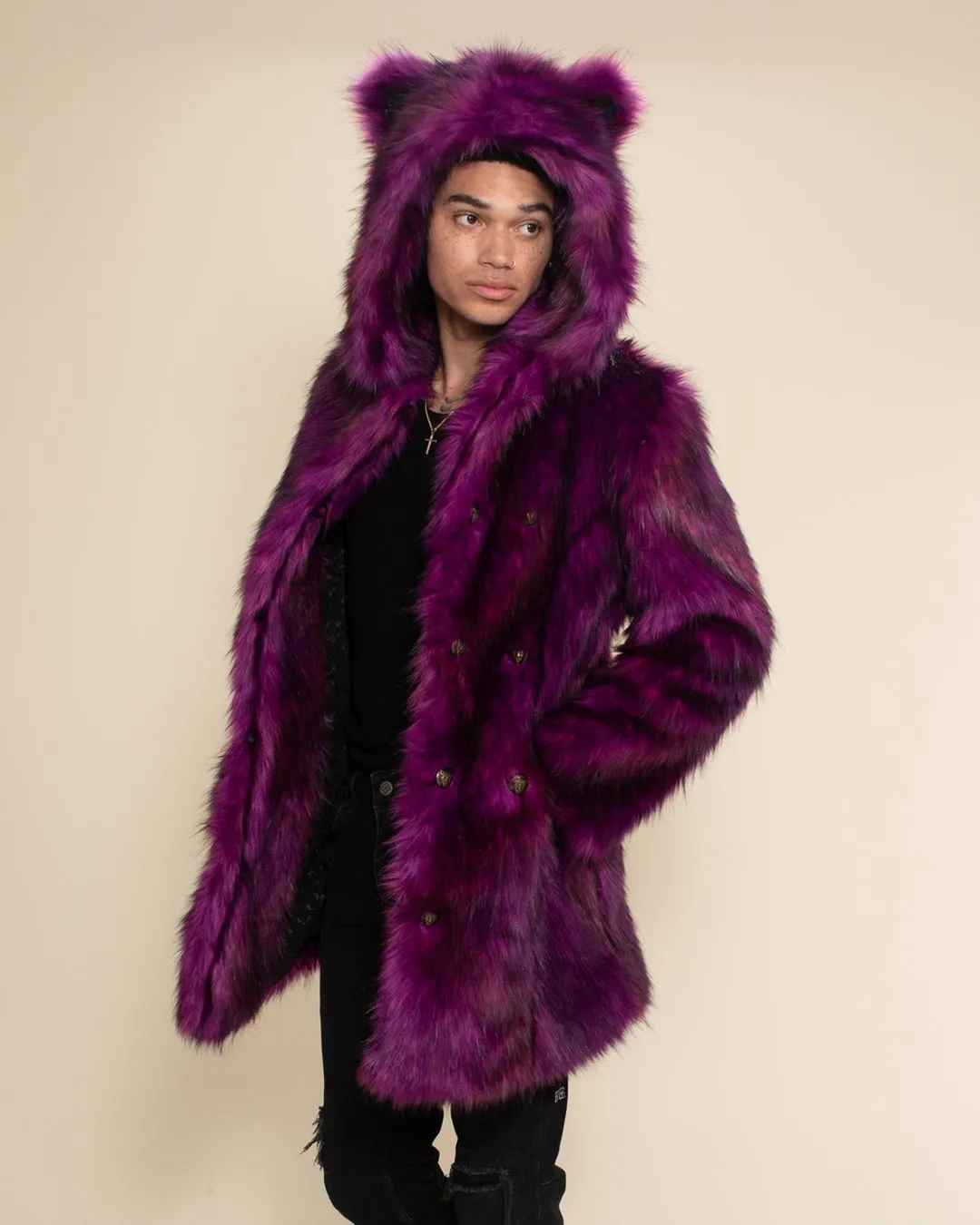 Purple Panther Classic Faux Fur Coat | Men's