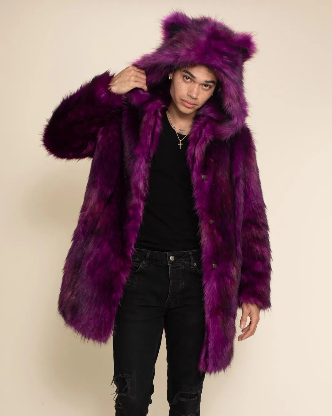 Purple Panther Classic Faux Fur Coat | Men's