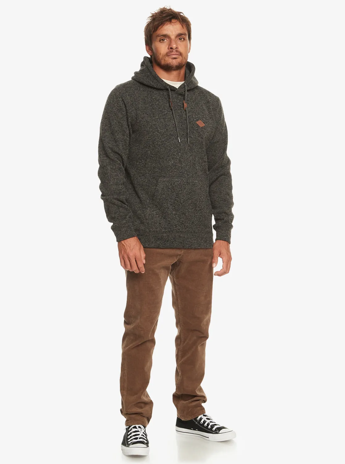 Quiksilver Keller Hooded Sweatshirt-Dark Grey Heather