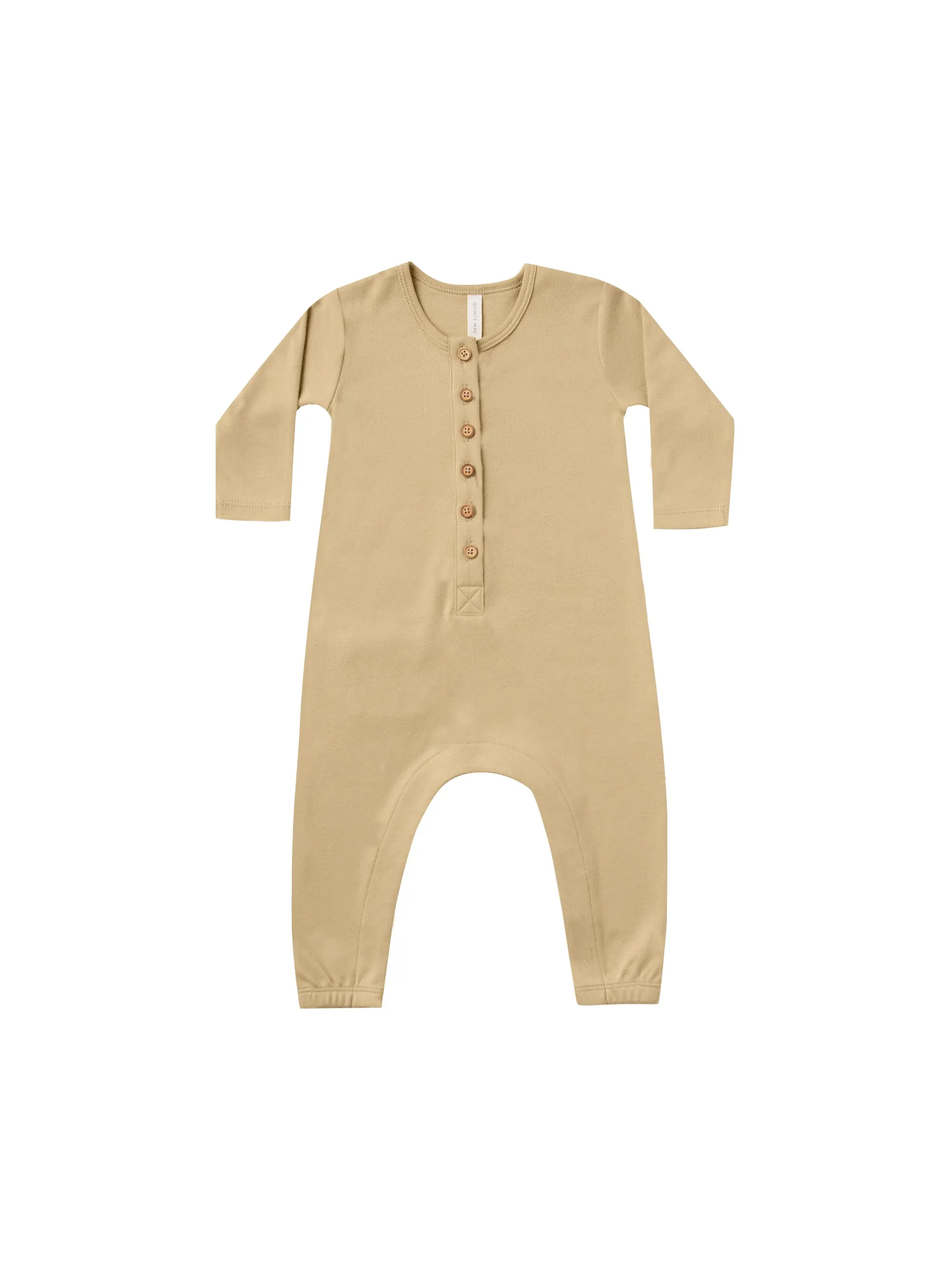 Quincy Mae - Longsleeve Jumpsuit (Honey)