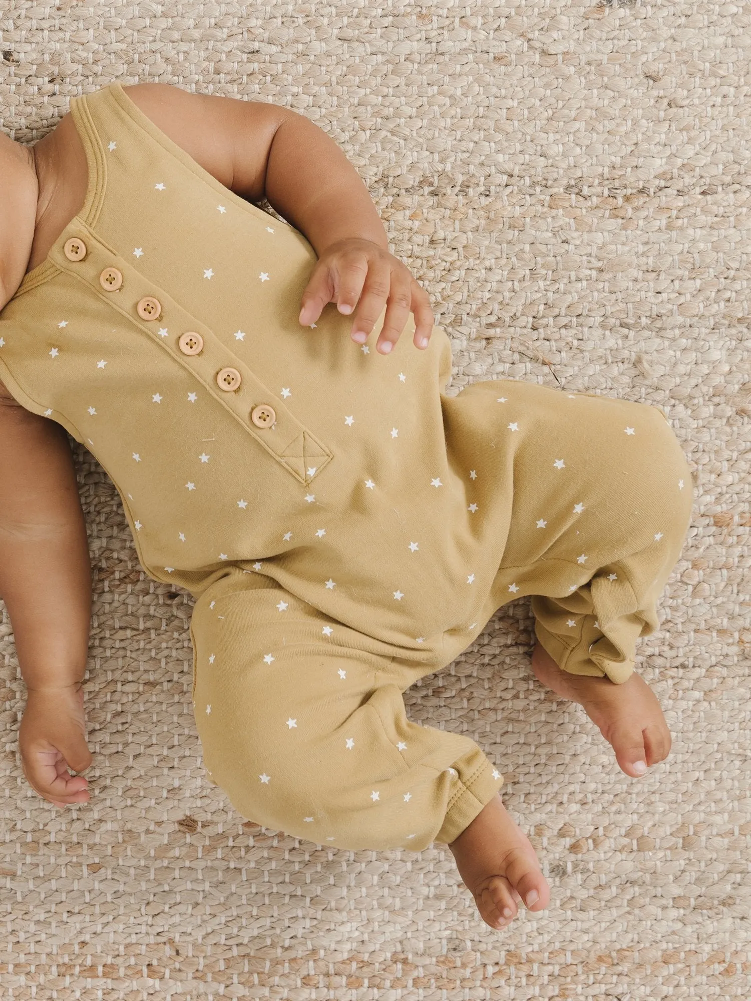 Quincy Mae - Sleeveless Jumpsuit (Gold Stars)