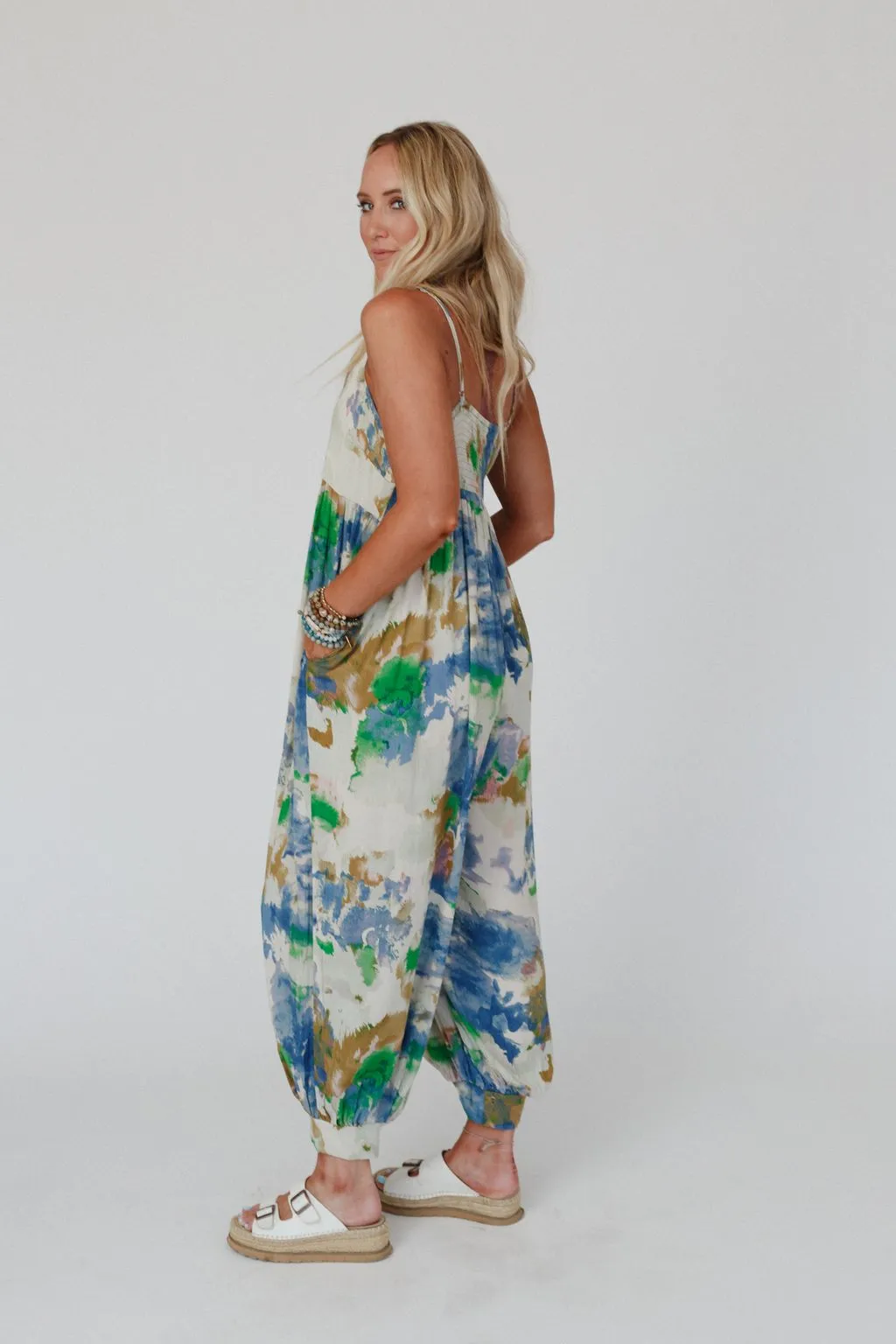 Radiant Dusk Jumpsuit - Blue