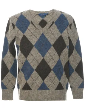 Ralph Lauren Argyle Jumper - S