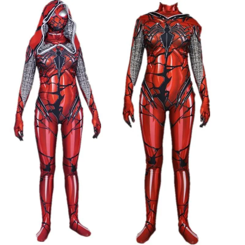 RED CARNAGE Venom Spider Cosplay Costume for Women