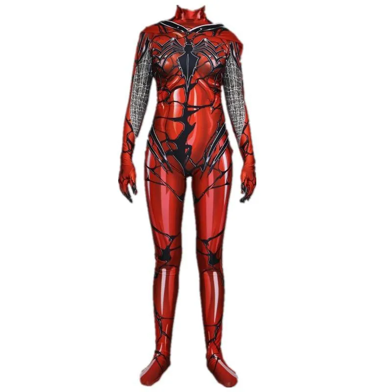 RED CARNAGE Venom Spider Cosplay Costume for Women