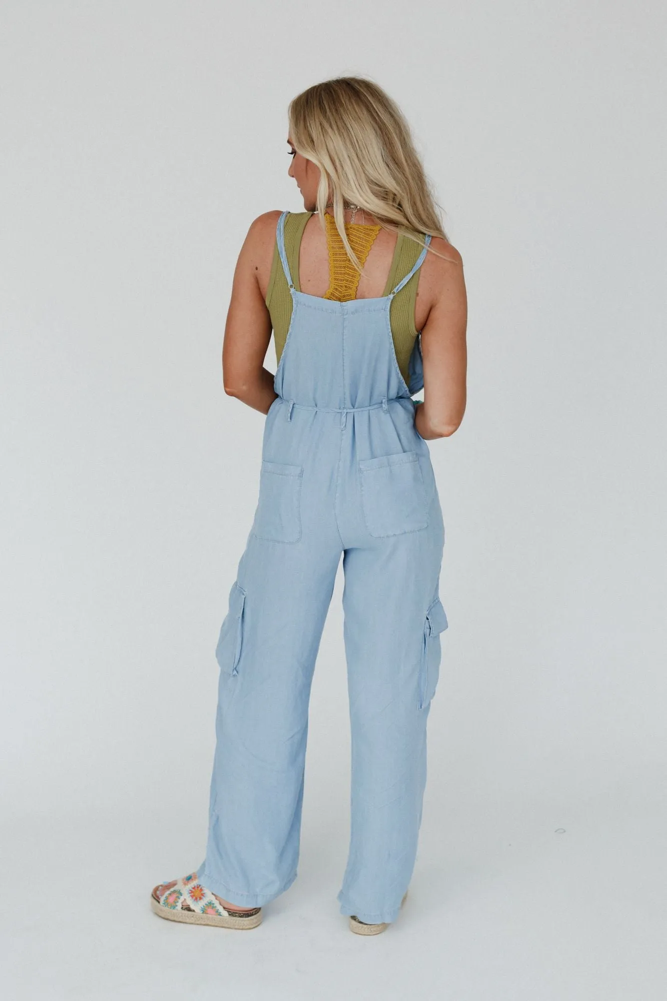 Retro Rhythm Jumpsuit - Blue