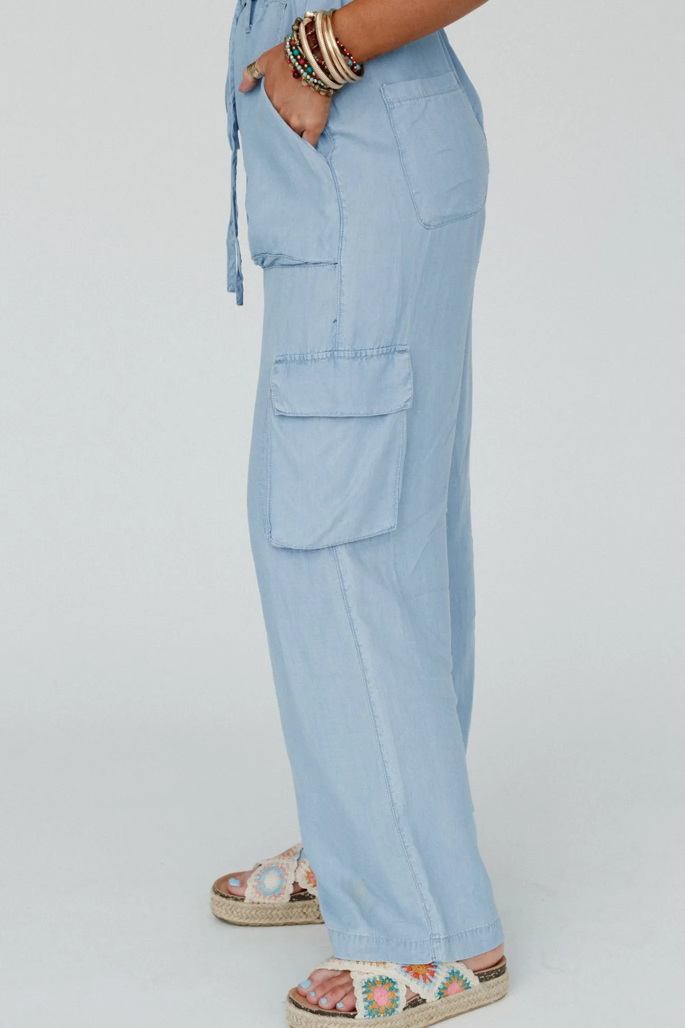 Retro Rhythm Jumpsuit - Blue