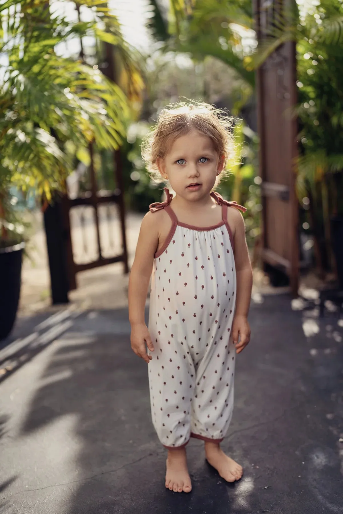 Ribbed Berry Baby Romper