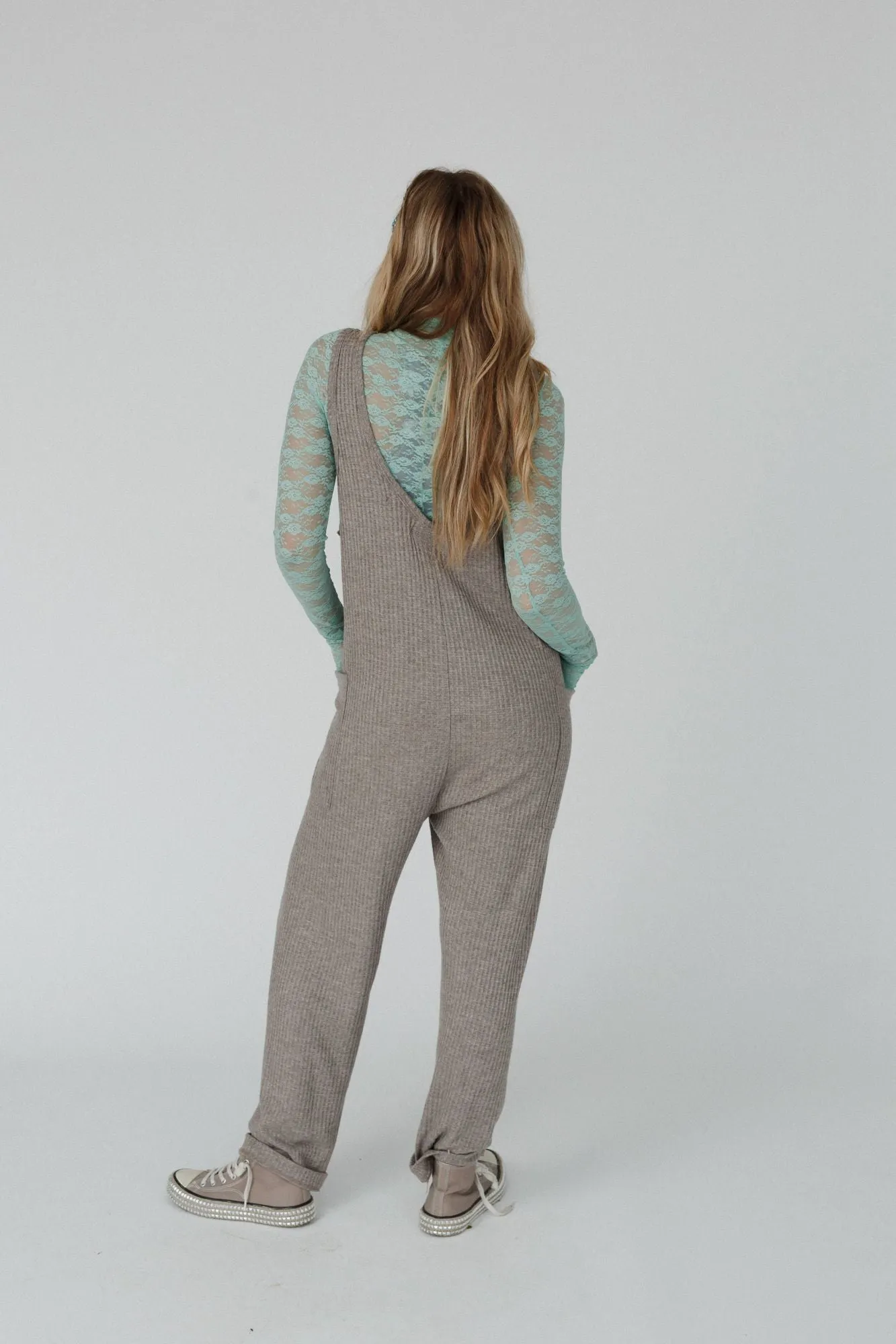 Running Wild Relaxed Pocketed Jumpsuit - Gray