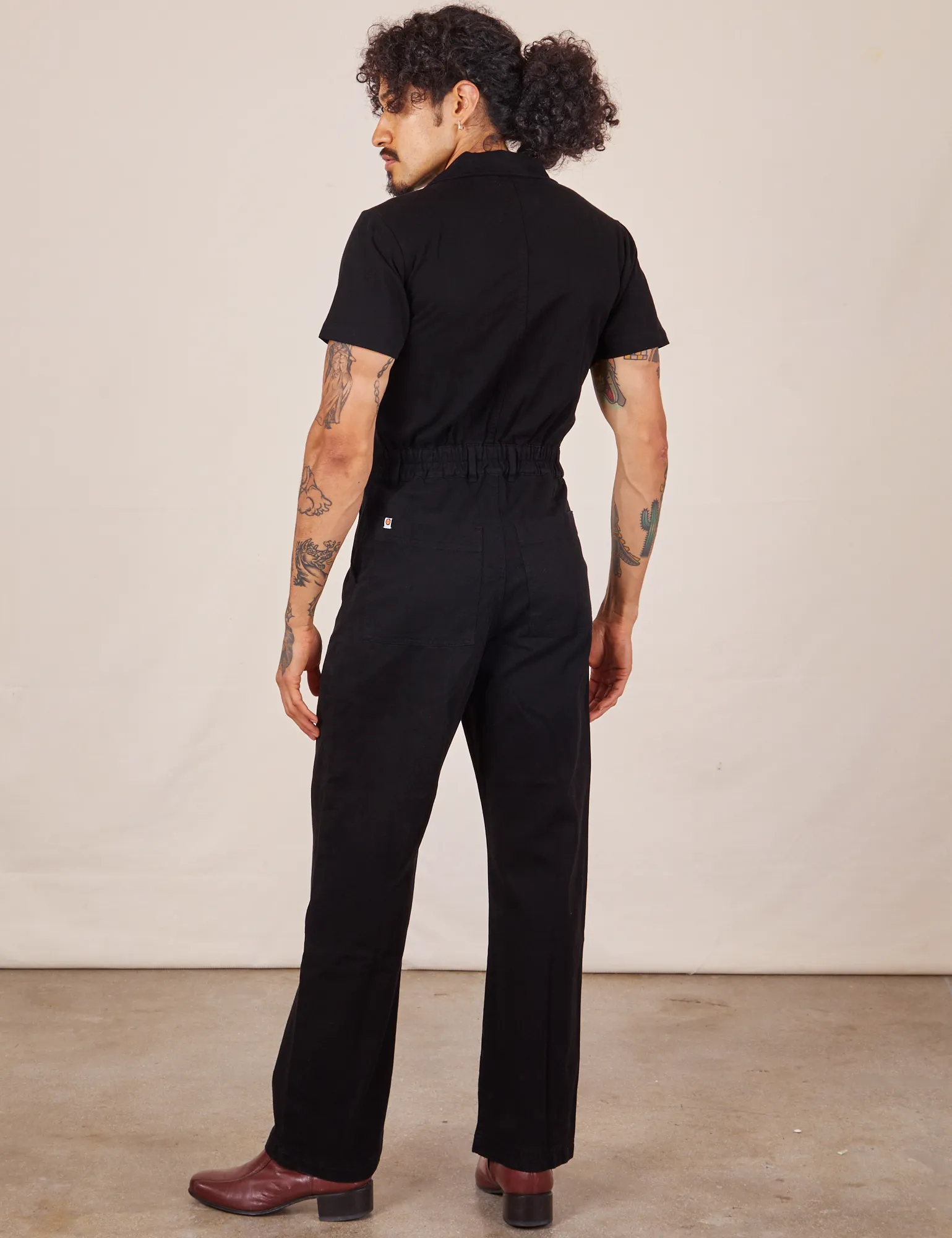 Short Sleeve Jumpsuit - Basic Black