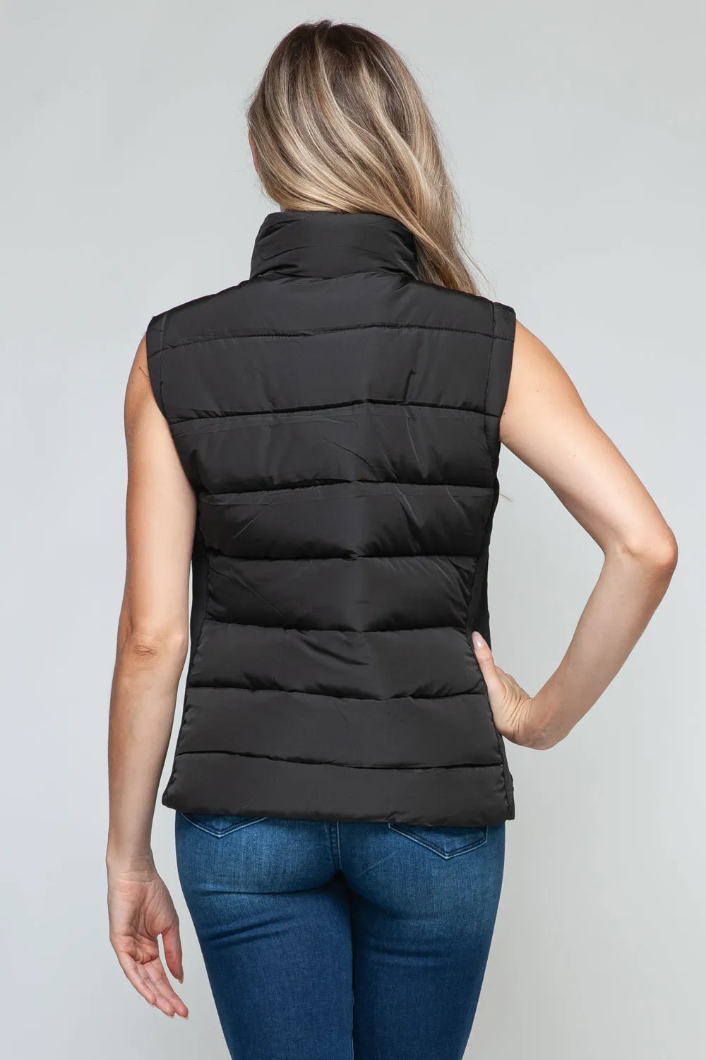 Snobbish Zip Up Vest with Pockets