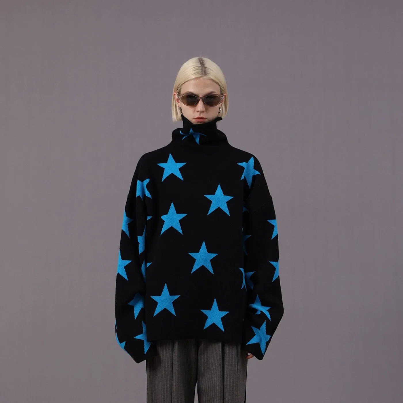 Star Turtleneck Sweater