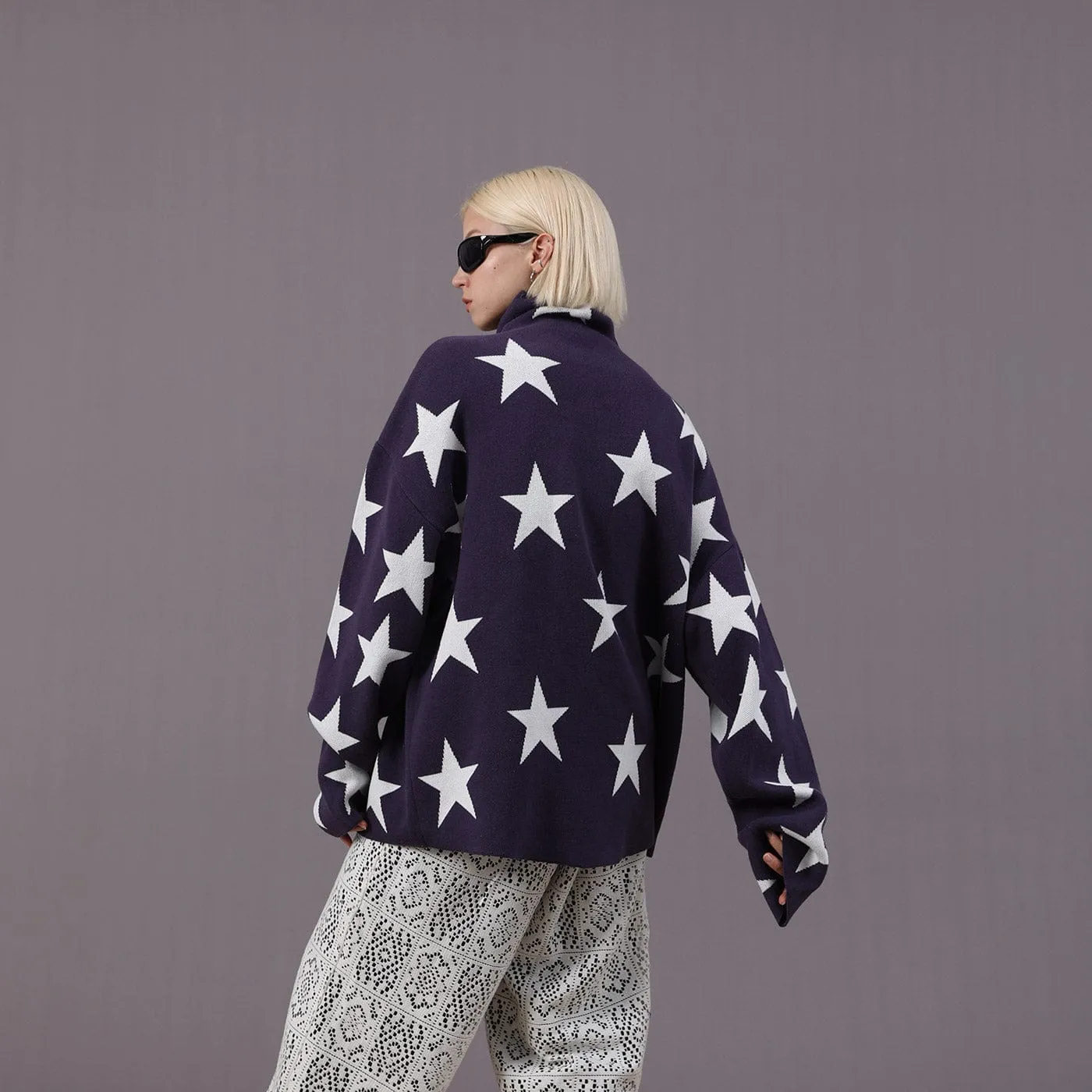 Star Turtleneck Sweater