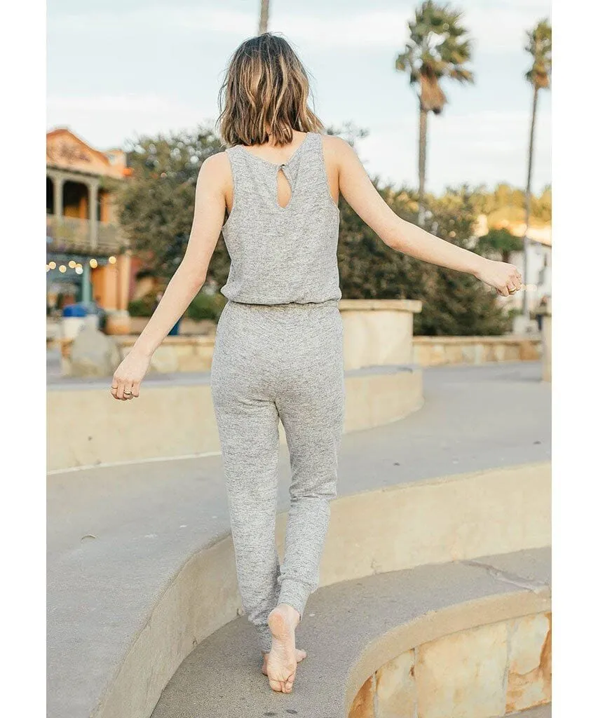 Staying In Bed Jumpsuit Heather Grey