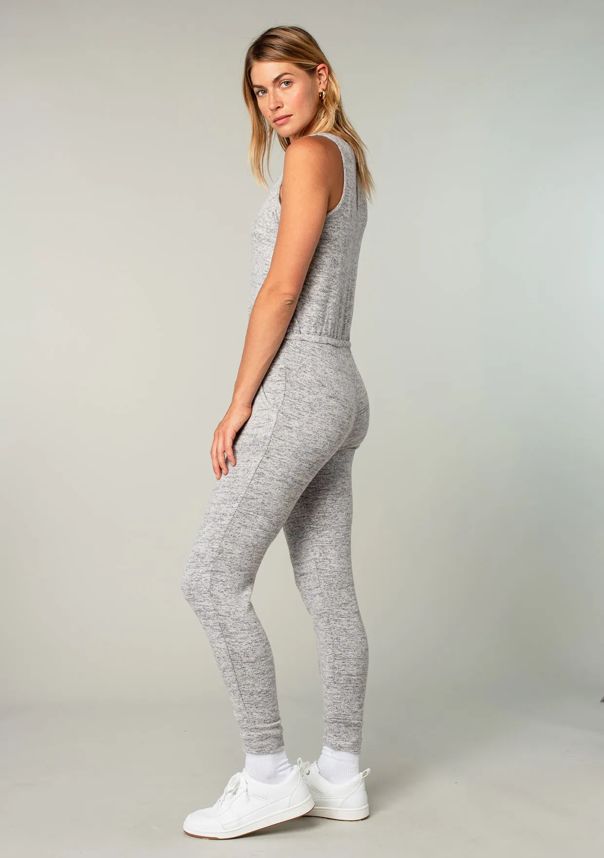 Staying In Bed Sleeveless Jumpsuit