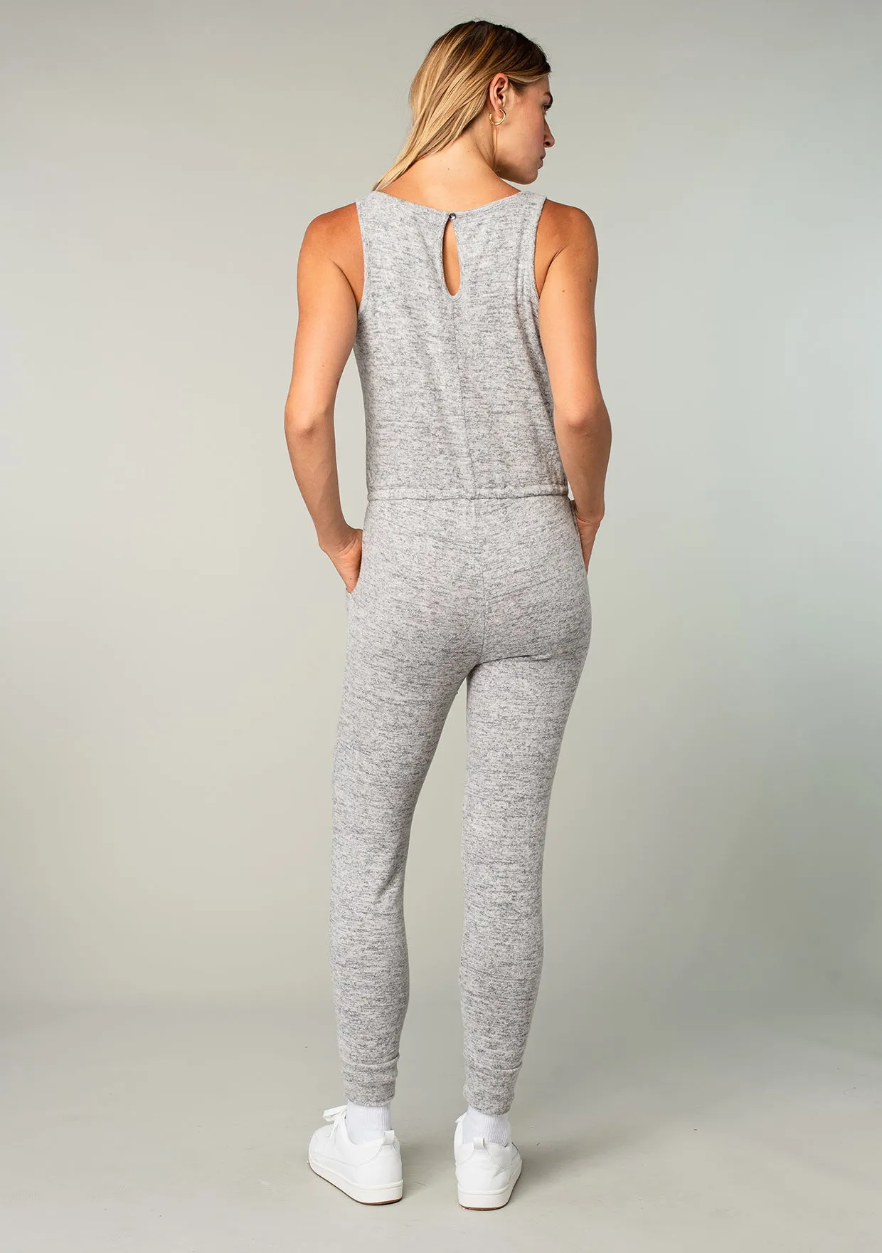 Staying In Bed Sleeveless Jumpsuit