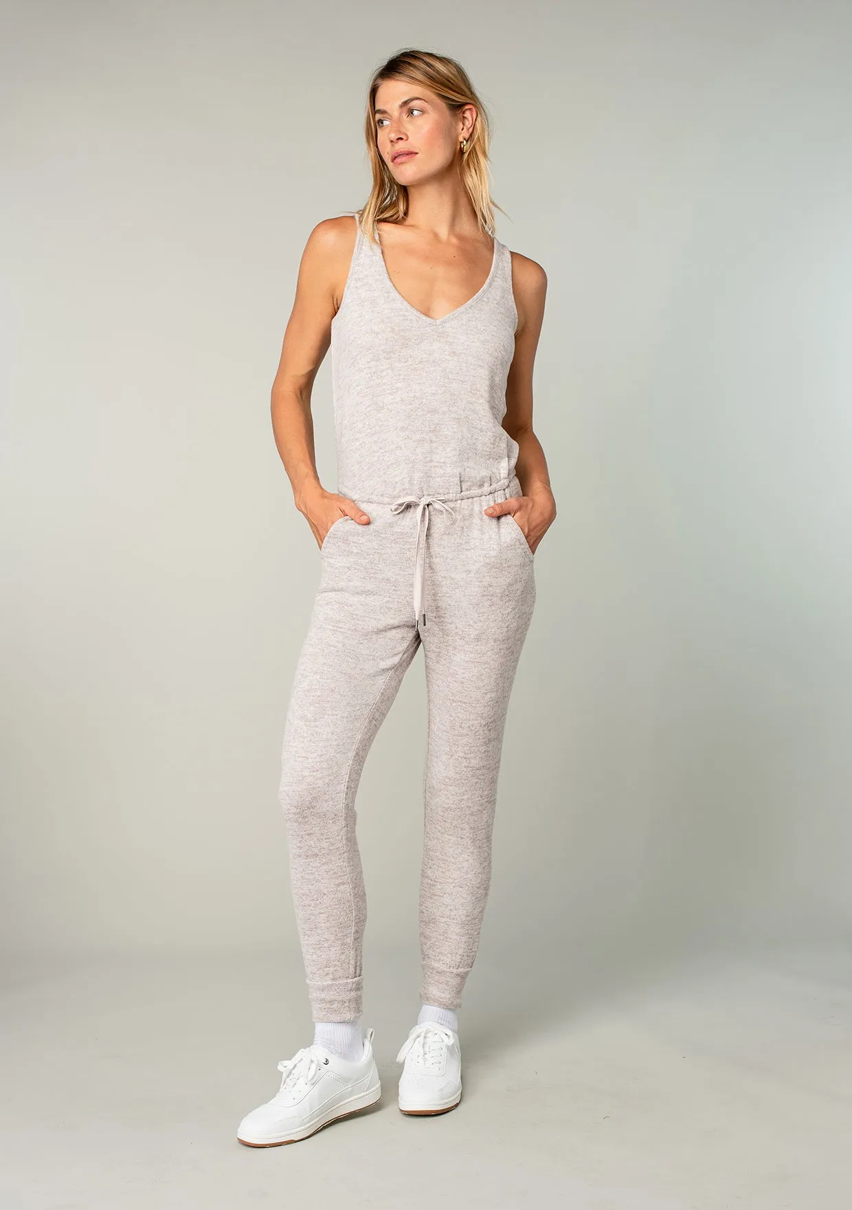 Staying In Bed Sleeveless Jumpsuit