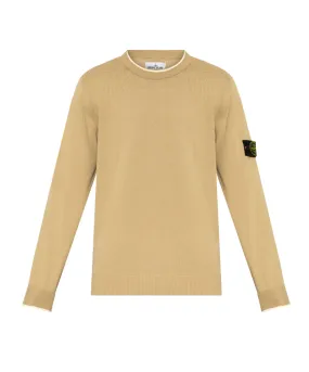 Stone Island crewneck jumper with ribbed details