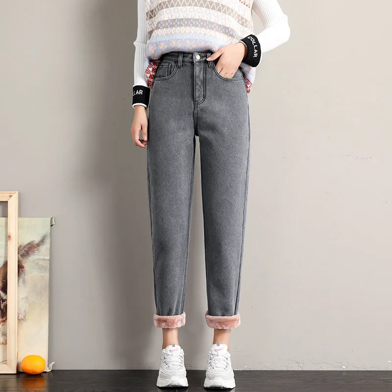 Straight high waist loose jeans