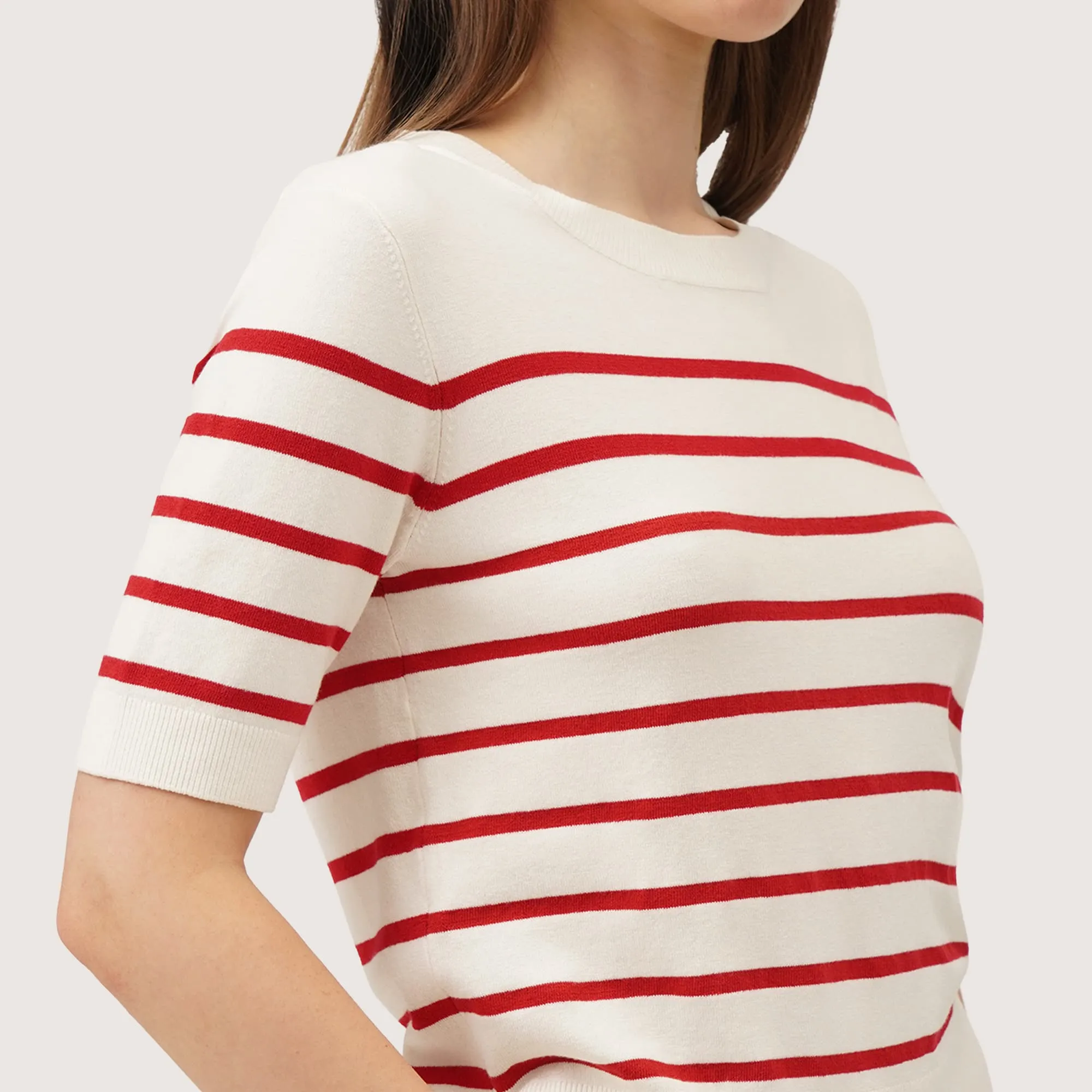 Striped Knit Top