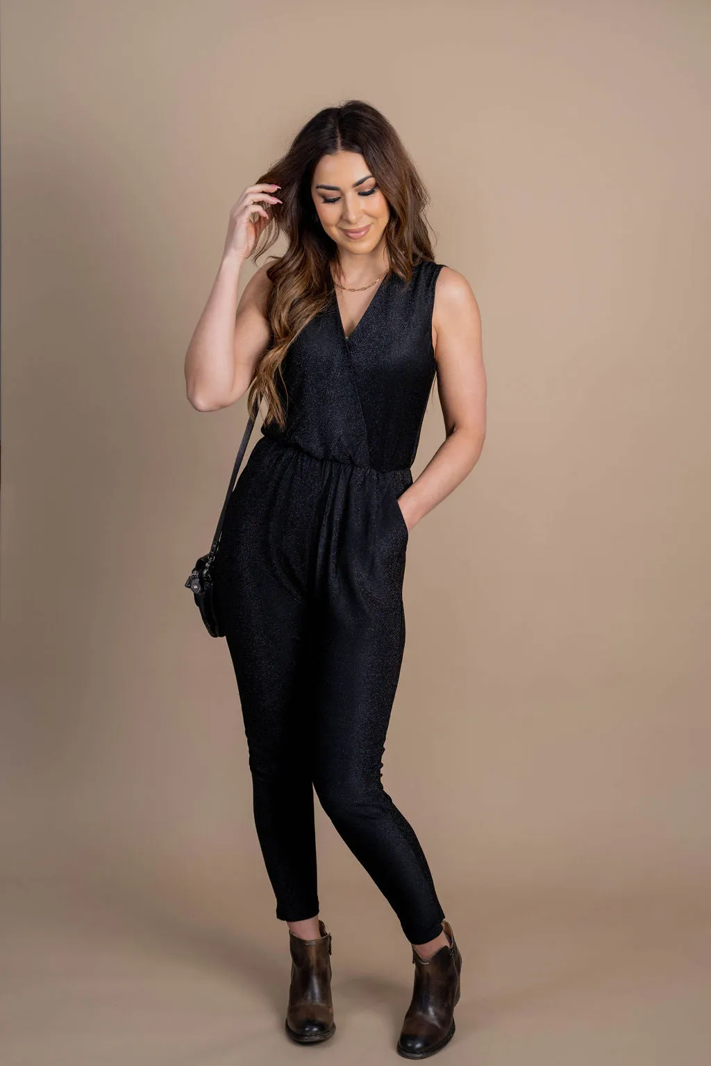 Stunning Wrap Top Tank Jumpsuit