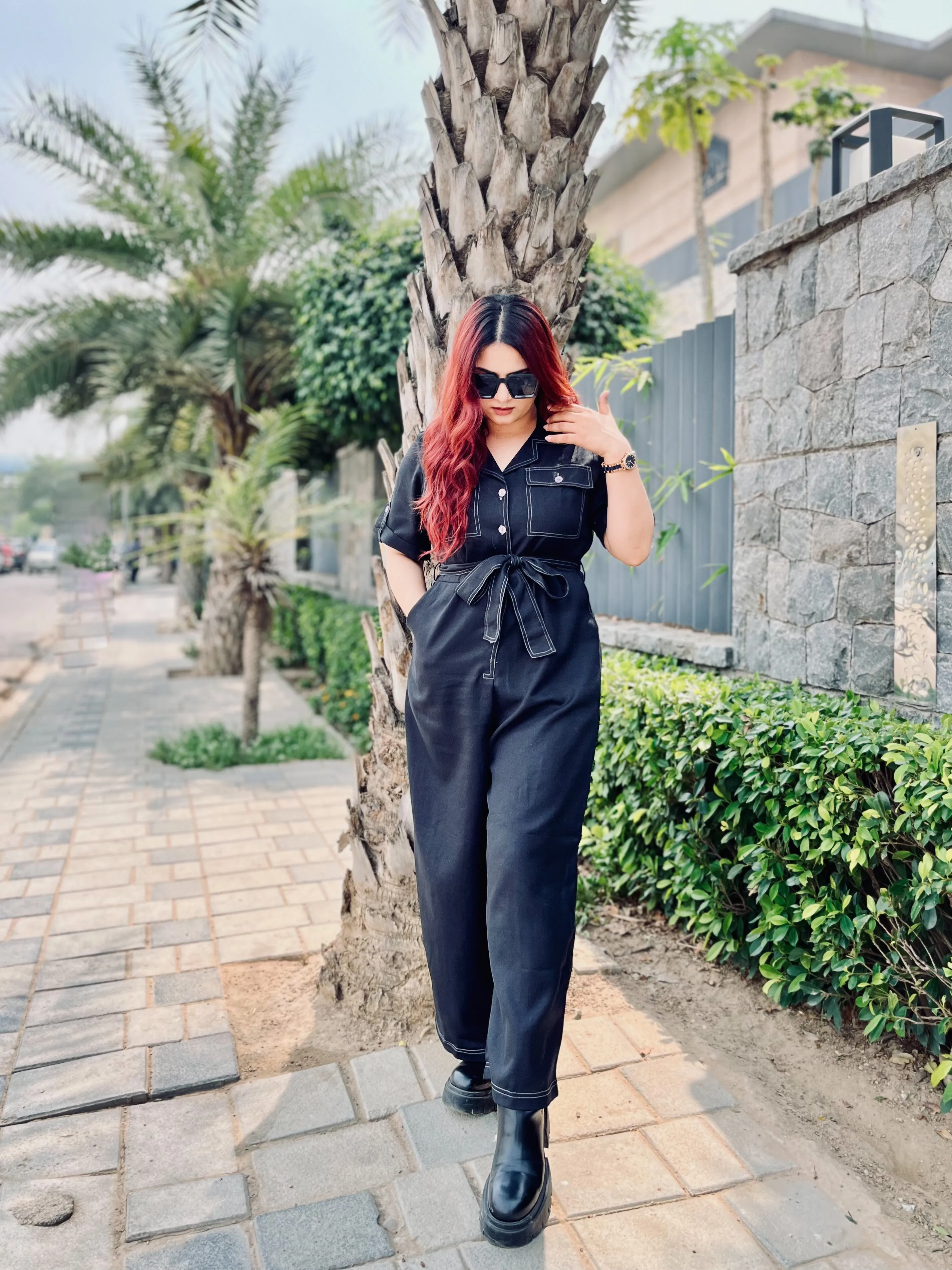 Style Quotient Black Basic Jumpsuit