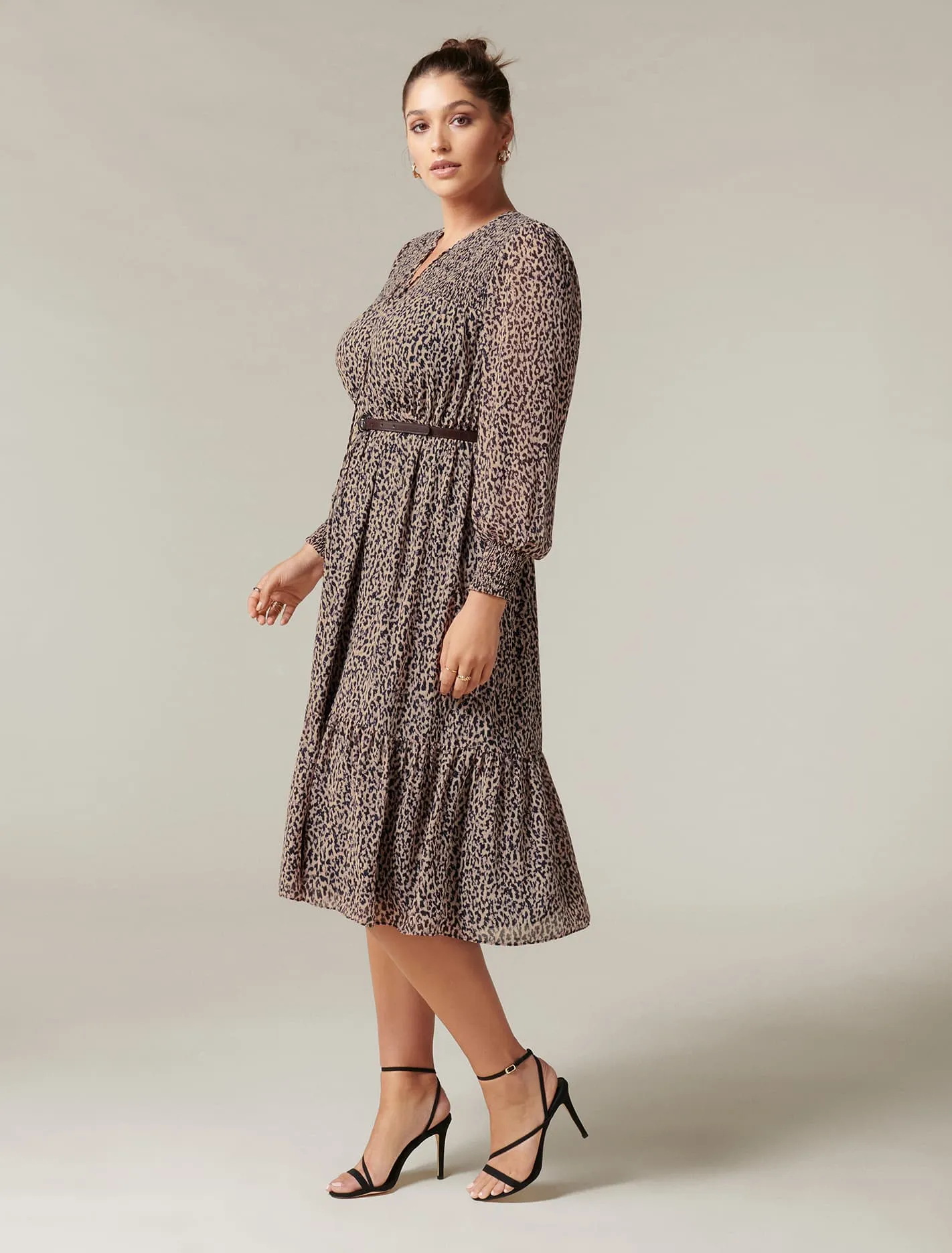 Tammy Curve Tiered Midi Dress