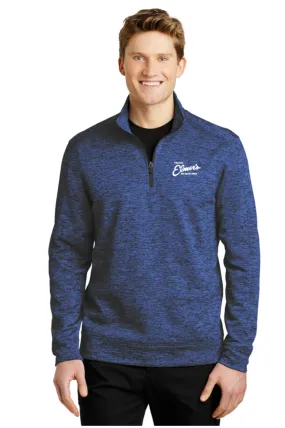 Team Elmer's Embroidered PosiCharge Electric Heather Fleece 1/4-Zip Pullover