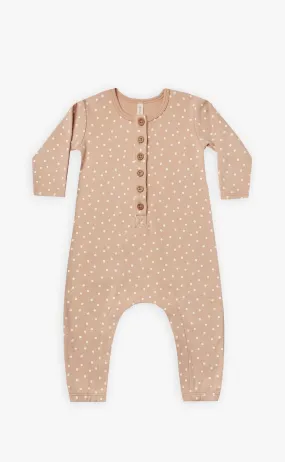 The Longsleeve Jumpsuit by Quincy Mae - Dots - KIDS