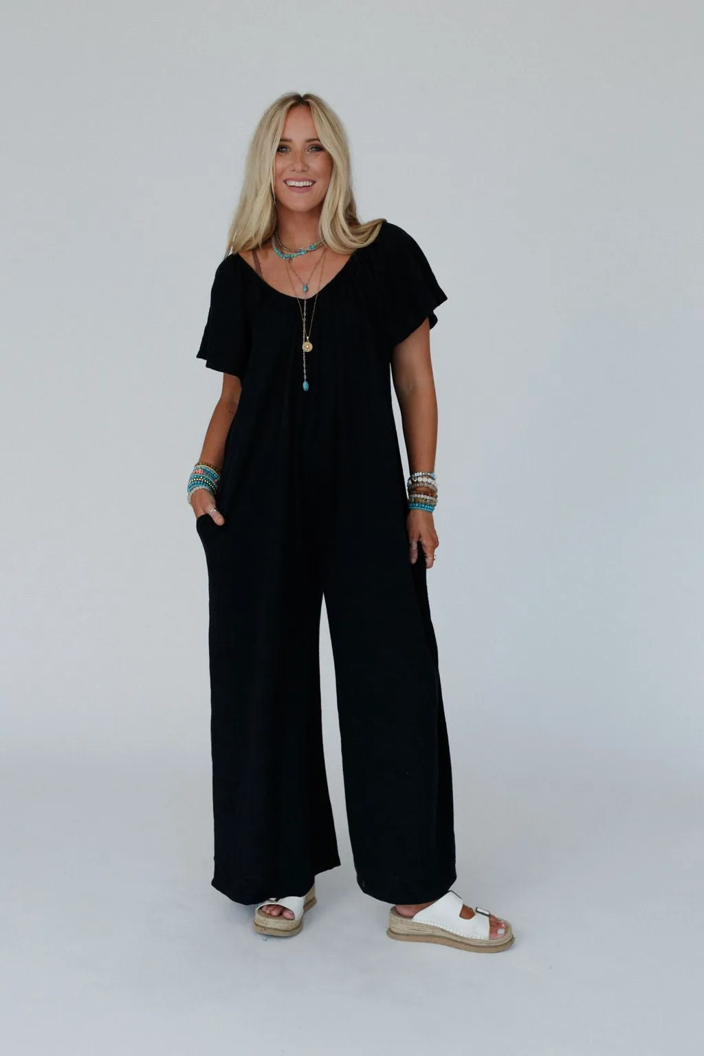 The Nest Calista Jumpsuit - Black