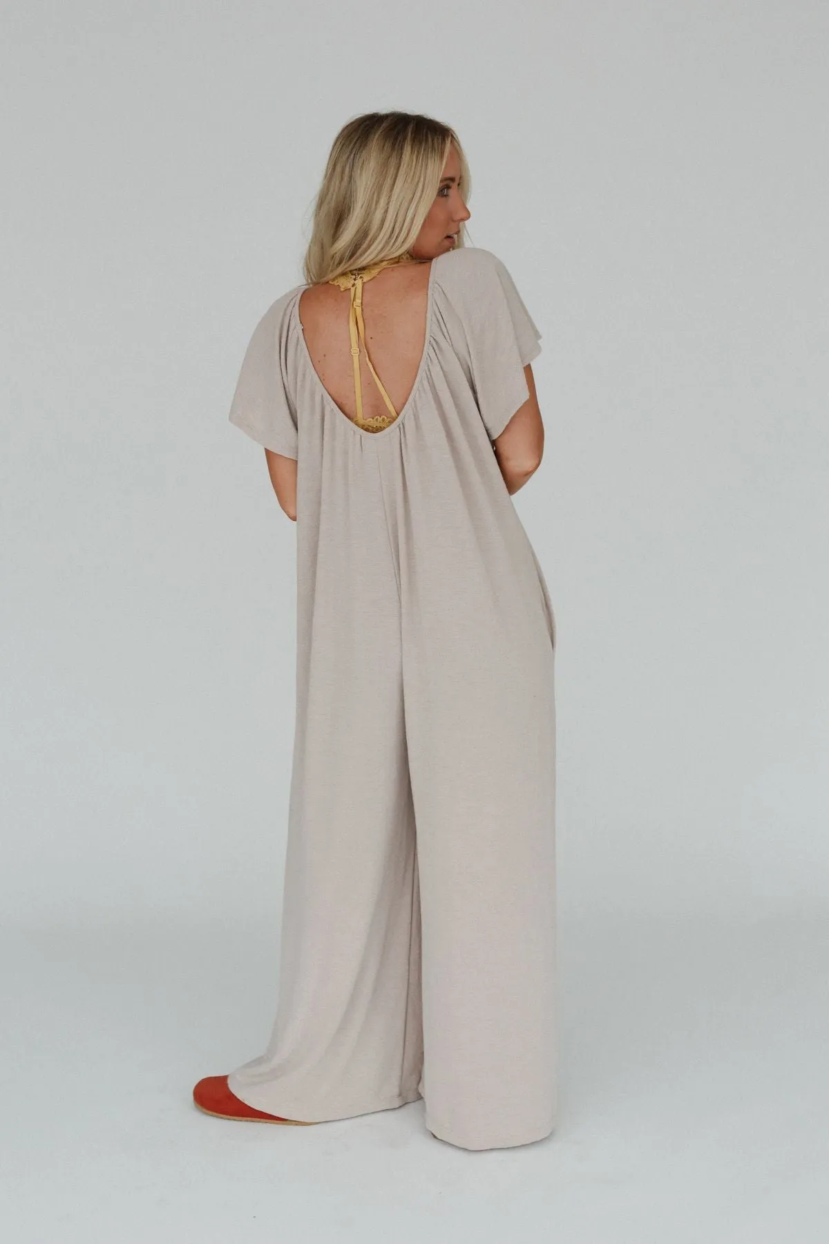 The Nest Calista Jumpsuit - Taupe