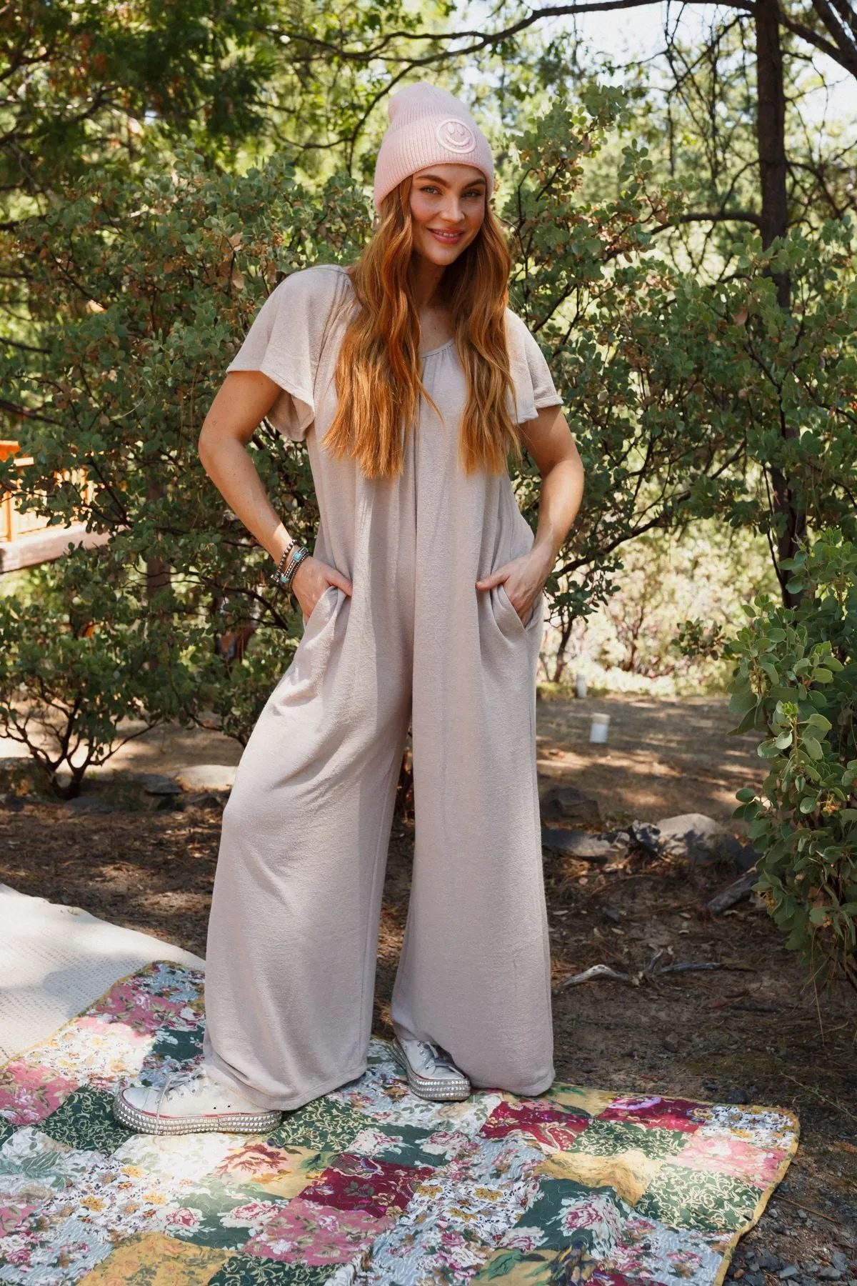 The Nest Calista Jumpsuit - Taupe