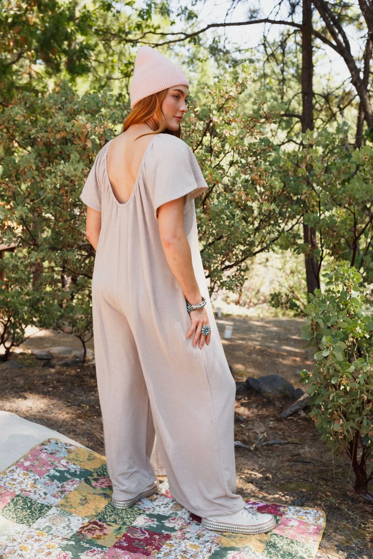 The Nest Calista Jumpsuit - Taupe