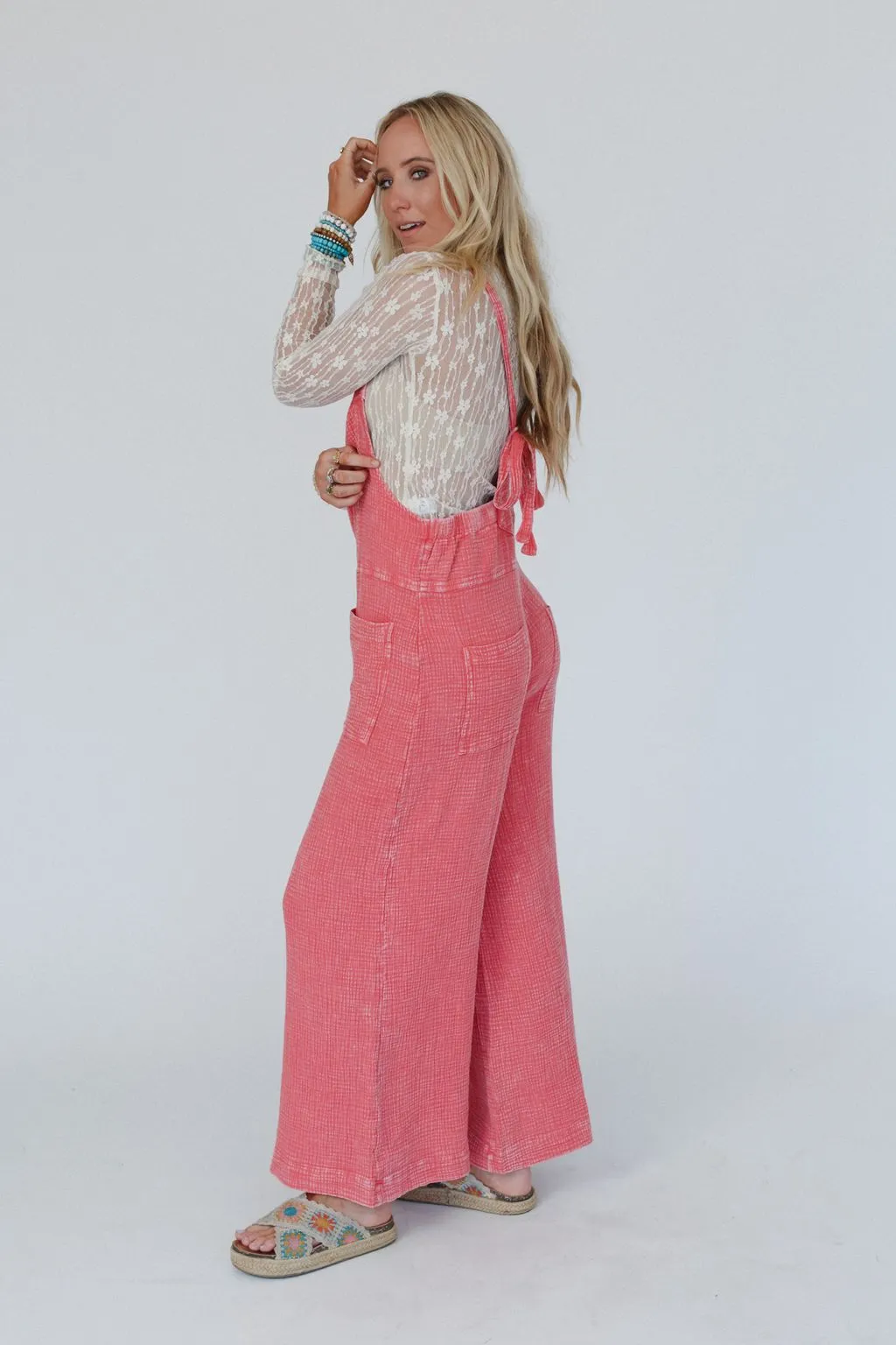 The Nest Coast To Coast Jumpsuit - Coral