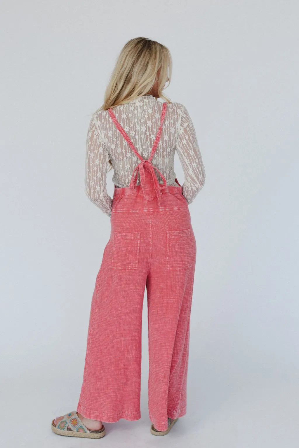 The Nest Coast To Coast Jumpsuit - Coral