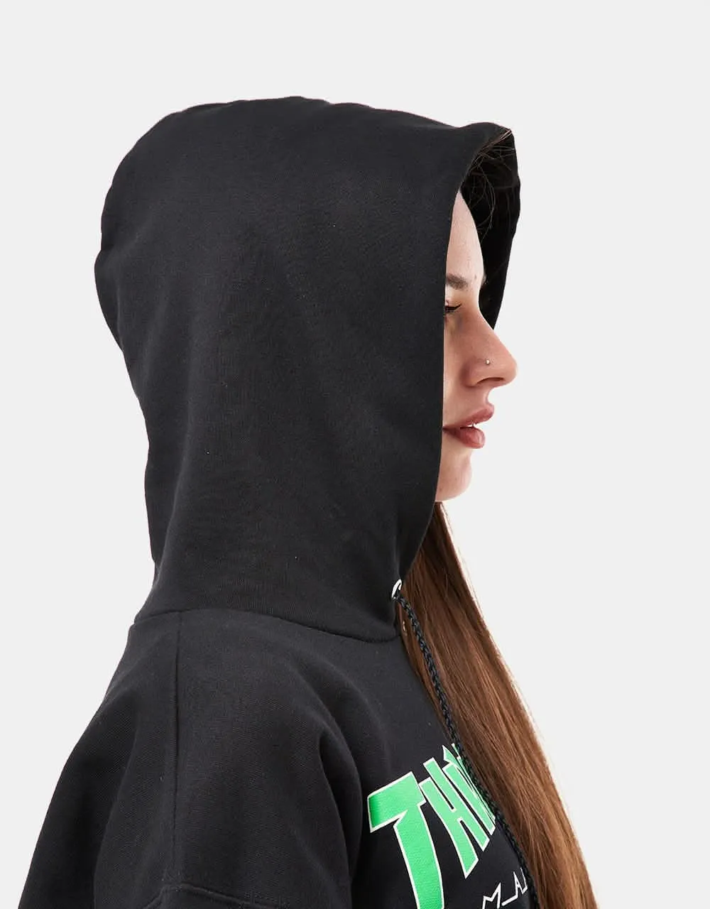 Thrasher Outlined Pullover Hoodie - Black/Green