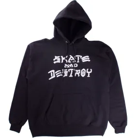 Thrasher Skate And Destroy Hoodie - Black