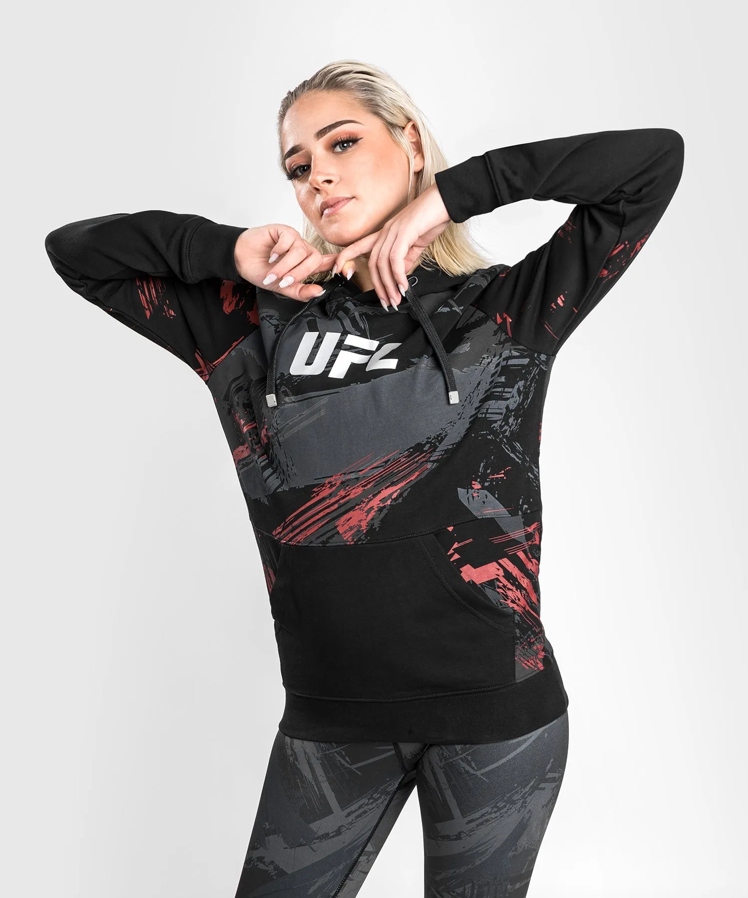 UFC Venum Authentic Fight Week Women’s 2.0 Pullover Hoodie - Black/Red