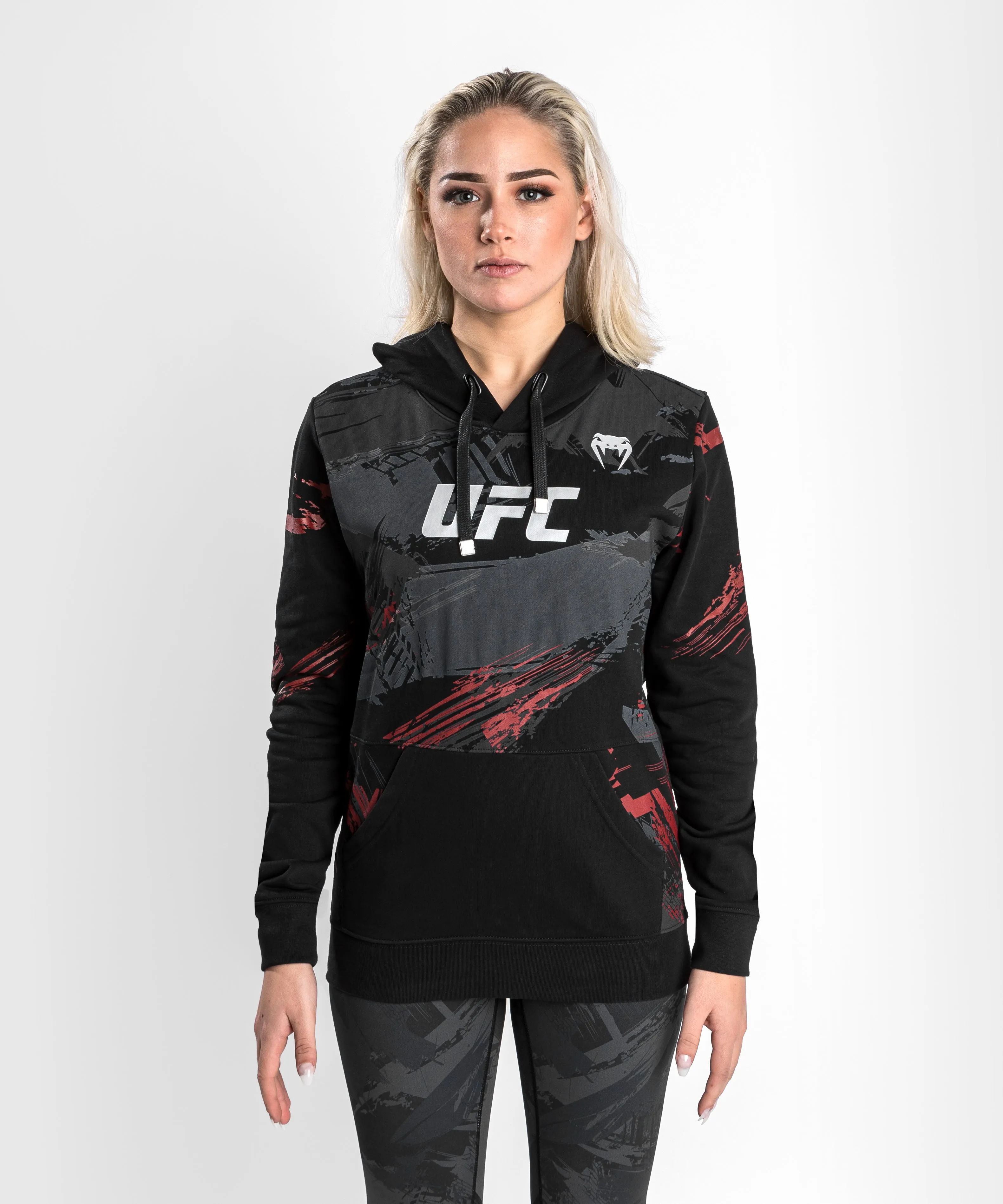 UFC Venum Authentic Fight Week Women’s 2.0 Pullover Hoodie - Black/Red