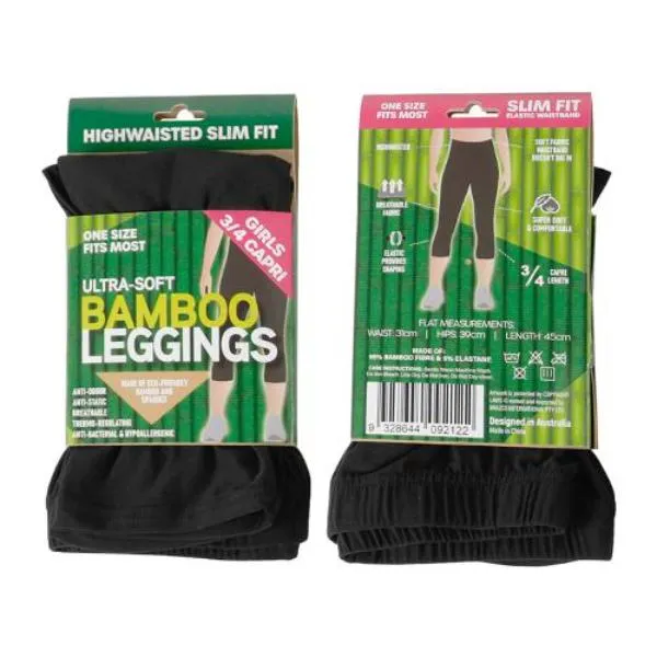 Ultra Soft Bamboo 3 Qtr Leggings