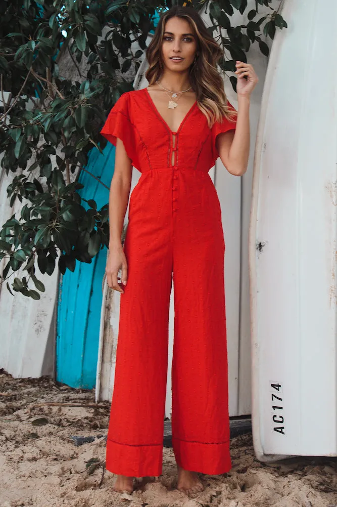 Utopia Jumpsuit Red