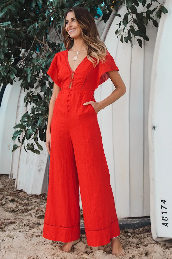 Utopia Jumpsuit Red